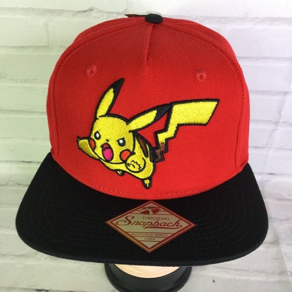 Pokemon Pikachu Sublimated Under Bill Snapback Hat - Picture 2 of 8